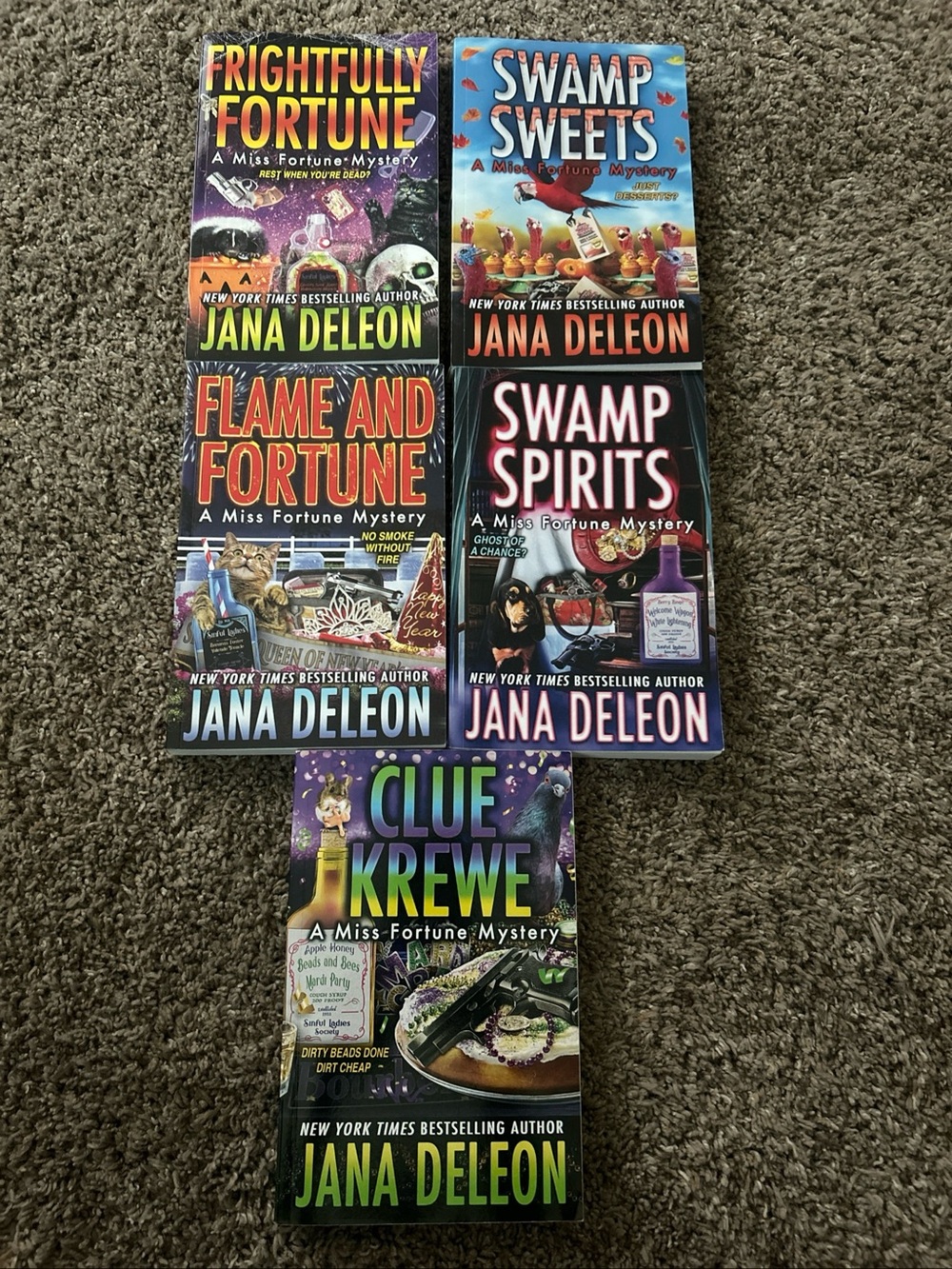 Jana Deleon A Miss Fortune Mystery Series  5 Paperback Set - Books 20-24